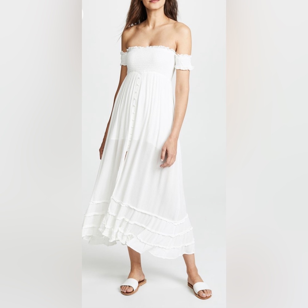 ❣️NEVER WORN PILYQ MISHELL WHITE FLOWY DRESS❣️worth $154!